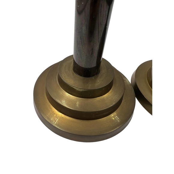 Rosenthal brass set of 2  candlesticks  mid century - Picture 3 of 6